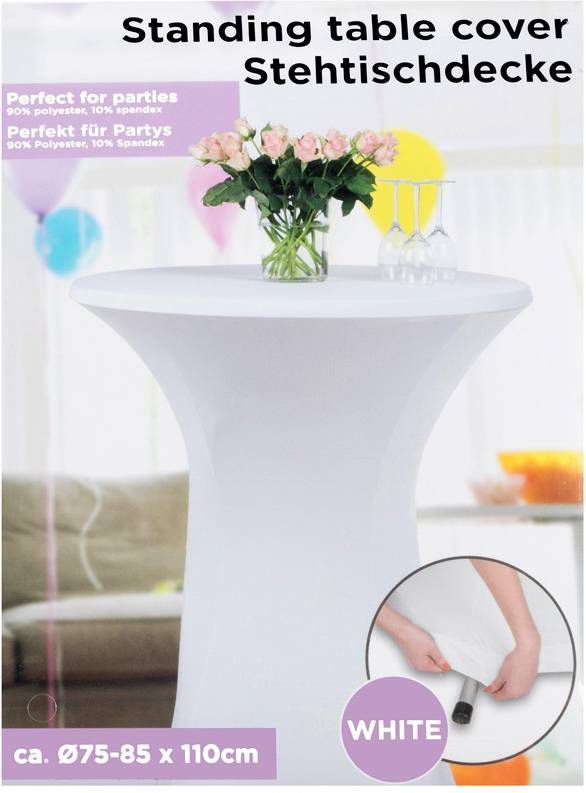 Statafelrok stretch 75 85cm wit