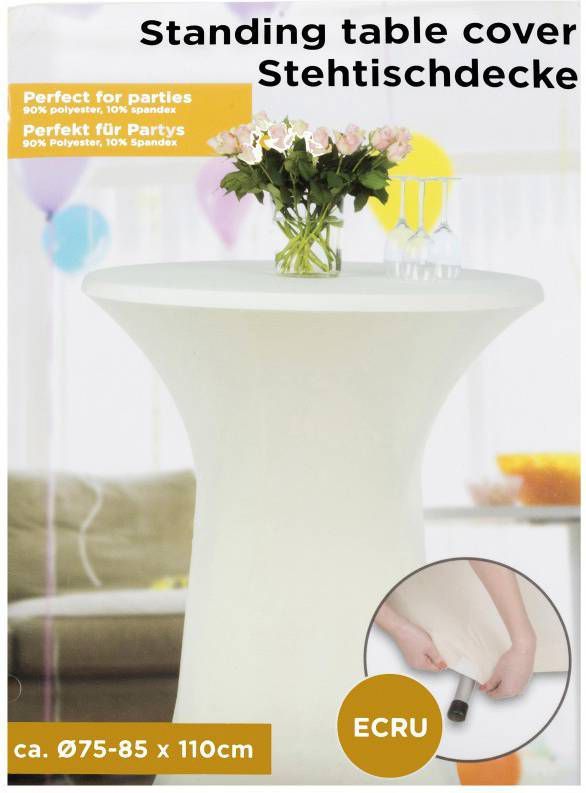 Statafelrok stretch 75 85cm ecru