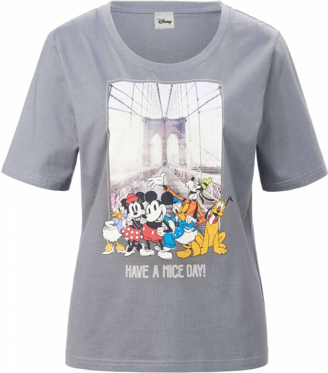Disney Shirt 100% katoen ronde hals grijs