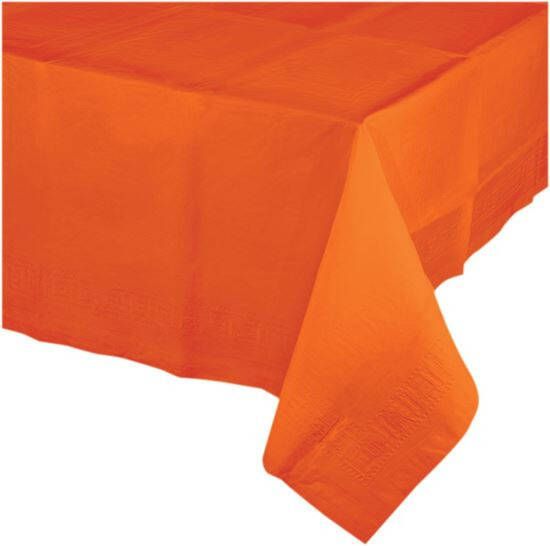 Shoppartners Oranje Tafelkleed Van Papier 137 X 274 Cm Feestartikelen Tafel Versieringen