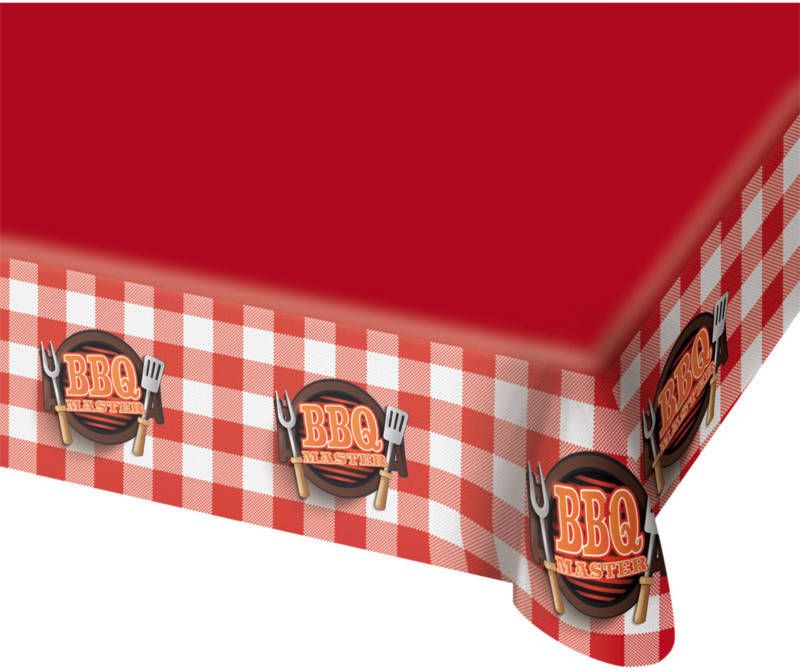Folat Tafelkleed Bbq Master 138 X 274 Cm Rood