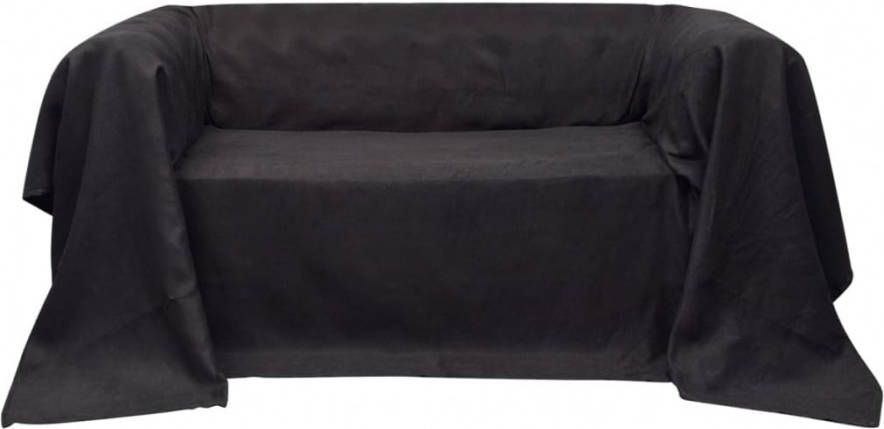 VIDAXL Bankhoes 140x210 cm microsuè, de antraciet
