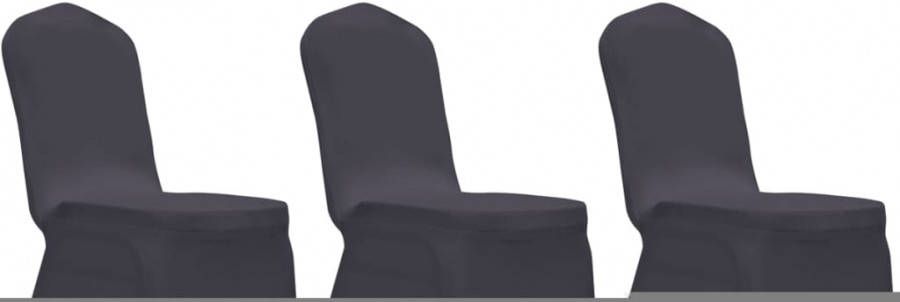 VIDAXL Stoelhoes stretch antraciet 6st