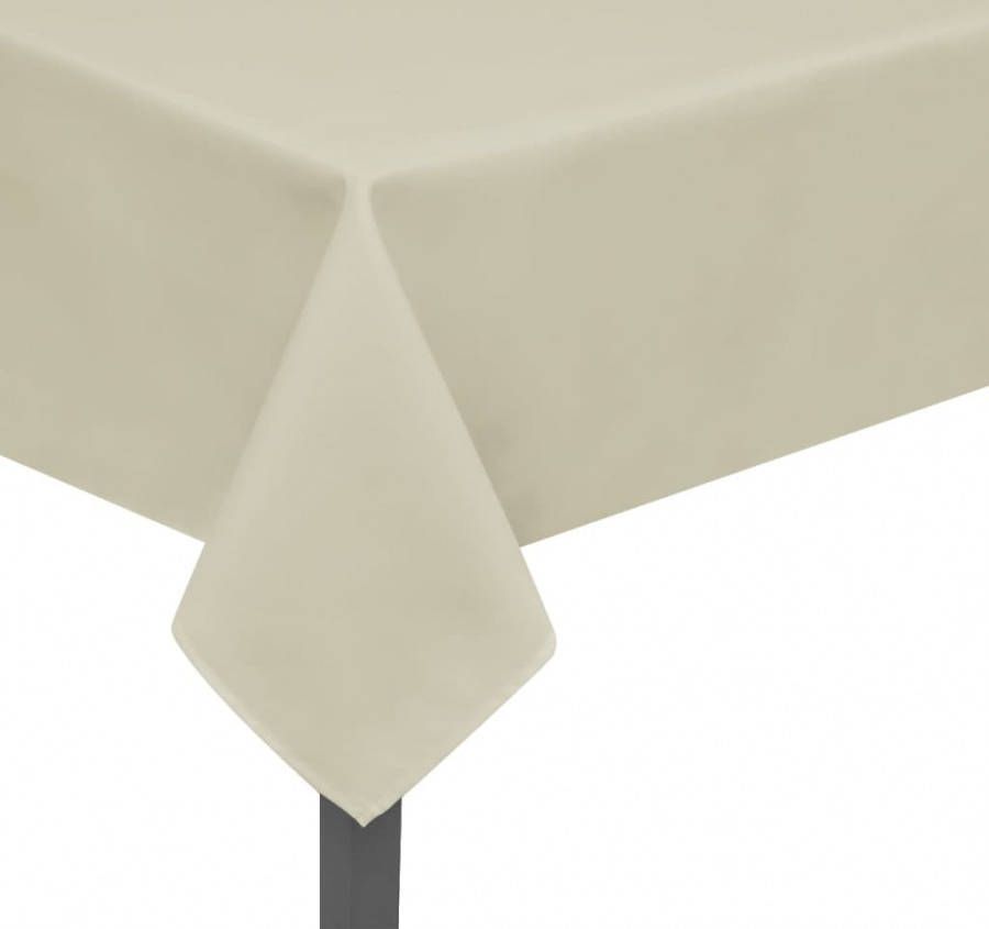 VIDAXL Tafelkleden 5 stuks cr&#xE9, me 170x130 cm