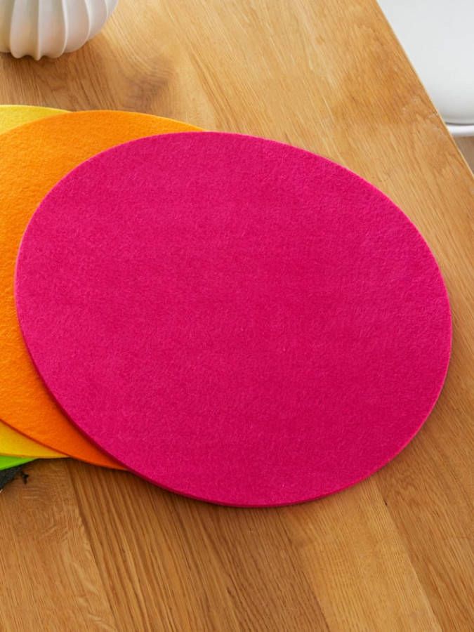 Hossner Set van 2 placemats Ellen Pink
